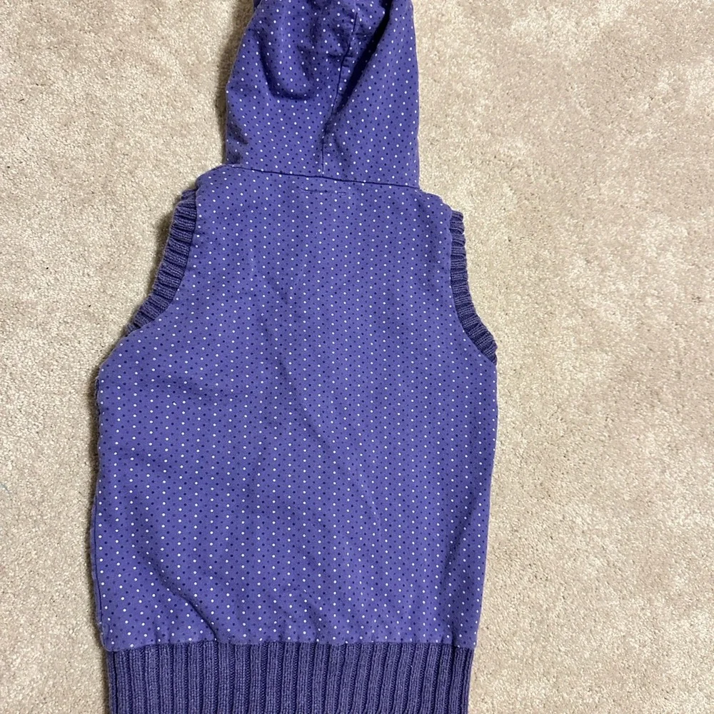 Purple sweater vest hoodie 10 year old girl